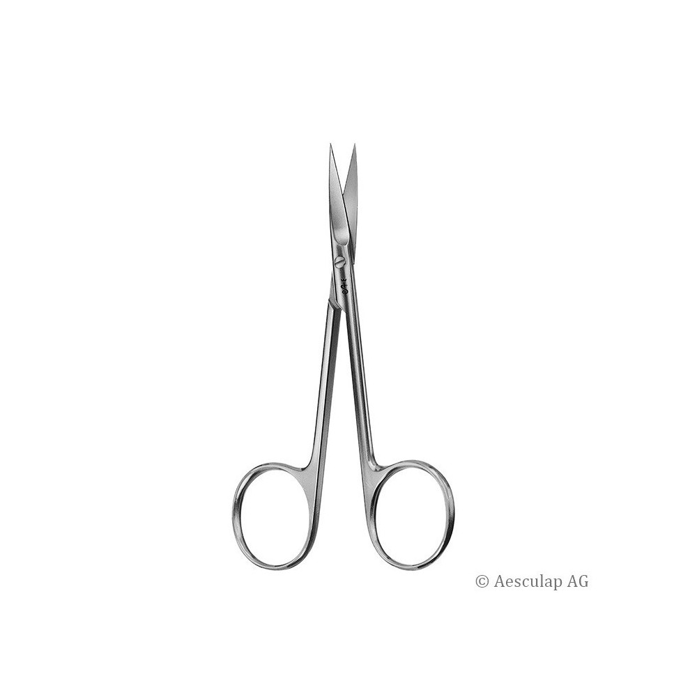 Ciseaux à iris et fils Aesculap, droite, pointus / pointus, 11 cm