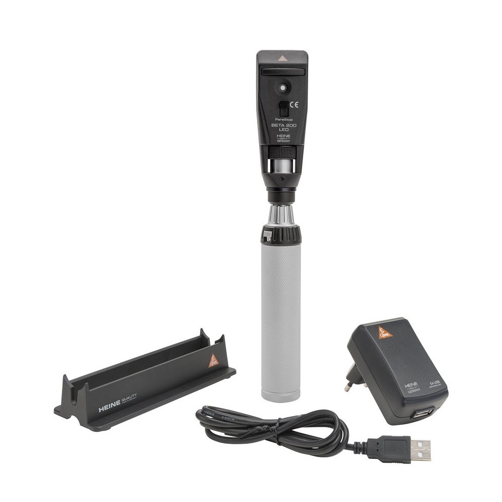 Skiascope à fente HEINE BETA 200 LED avec poignée rechargeable Skiascope à fente HEINE BETA 200 LED avec poignée rechargeable