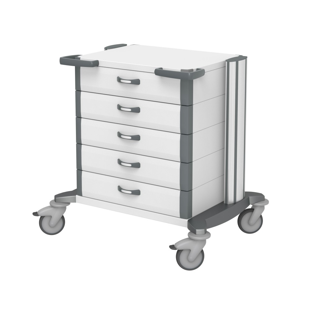 HAEBERLE toro Chariot à roulettes Premium 63 avec 5 tiroirs métalliques HAEBERLE toro Chariot à roulettes Premium 63 avec 5 tiroirs métalliques