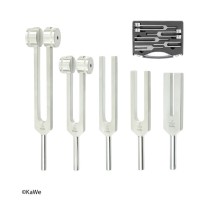 Jeu de diapasons en aluminium pour tests auditifs et de sensibilité