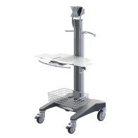 HAEBERLE fuego Monitorwagen mit Liftfunktion, Metall