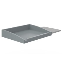 Plateau ABS plastique avec rallonge et plaque d'insertion en inox
