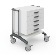 Chariot d'instruments HAEBERLE doppio 45