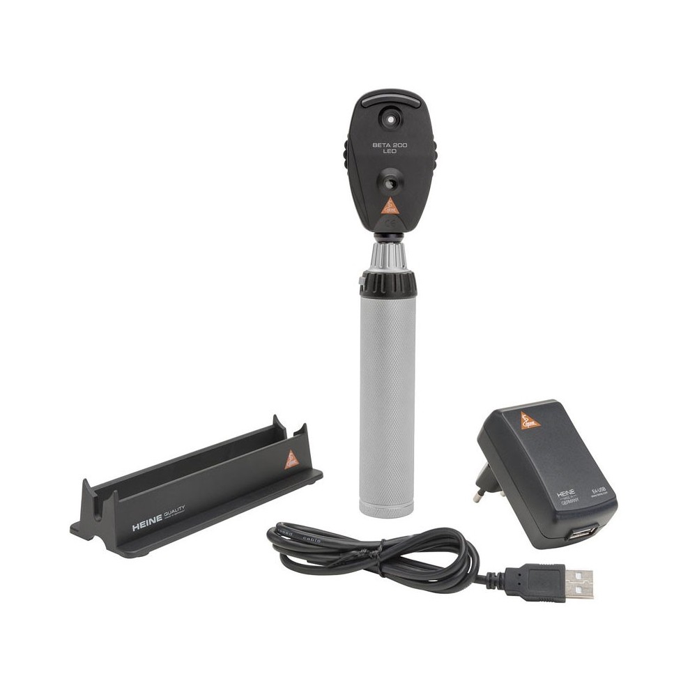 Ophtalmoscope HEINE BETA 200 LED poignée rechargeable Ophtalmoscope HEINE BETA 200 LED poignée rechargeable