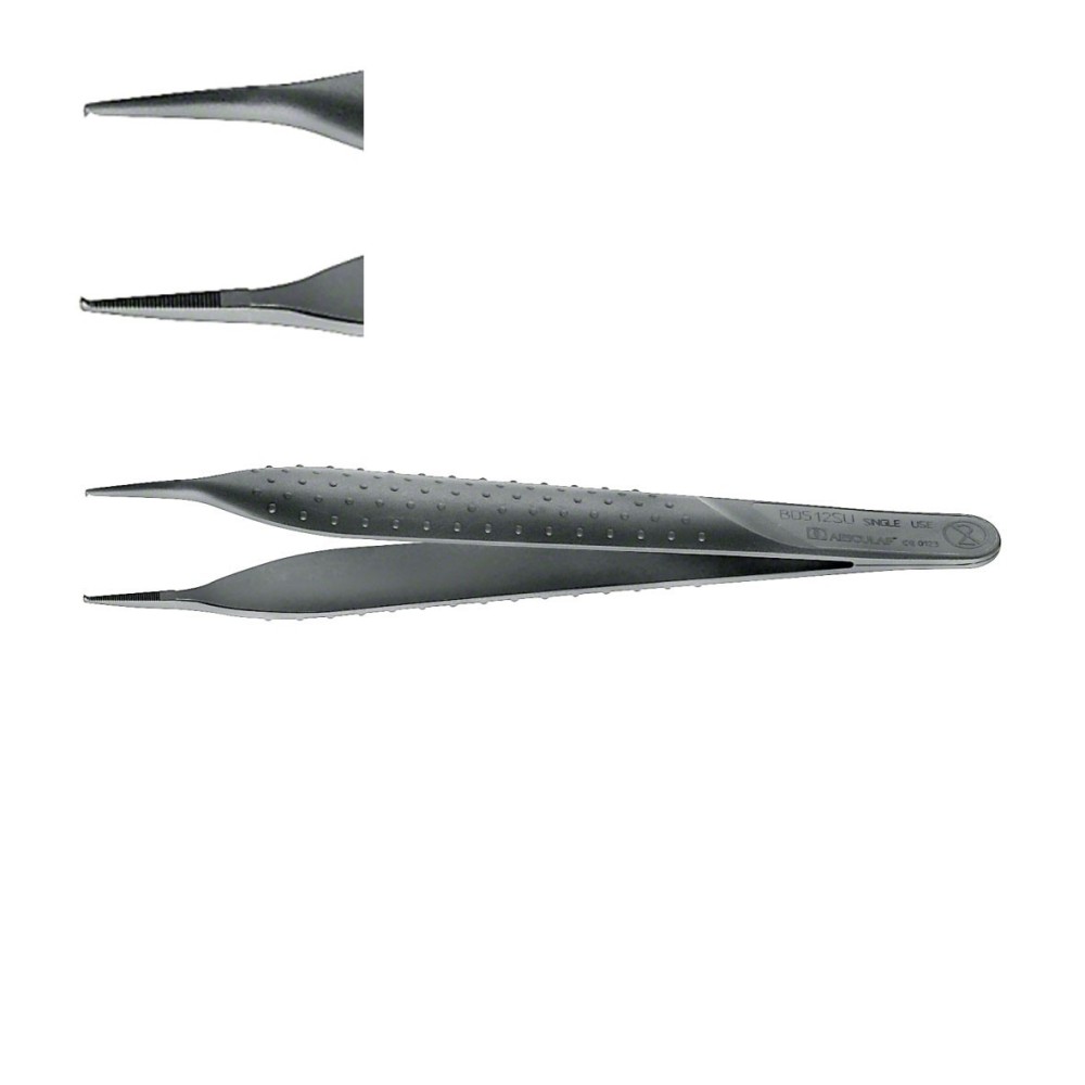 Aesculap SUSI Pincette chirurgicale ADSON, droite, fine, 120 mm, stérile, 1 x 2 dents Aesculap SUSI Pincette chirurgicale ADSON, droite, fine, 120 mm, stérile, 1 x 2 dents