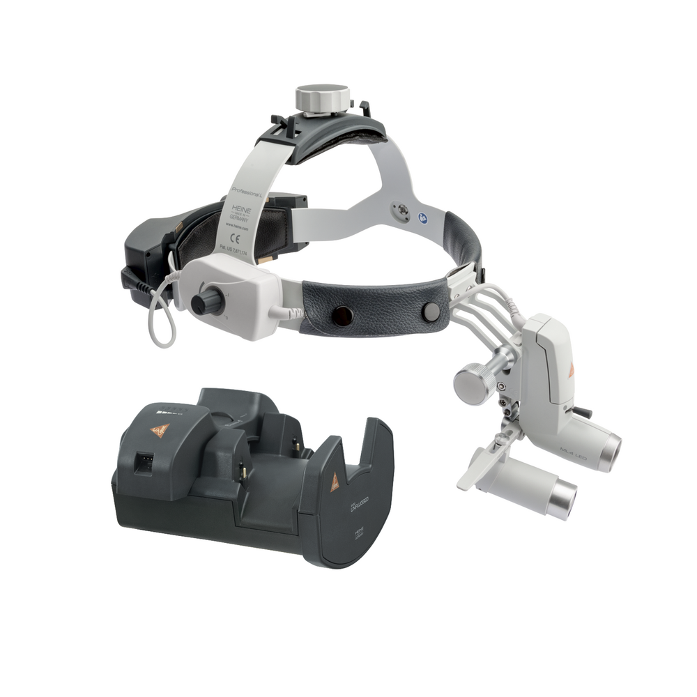 HEINE ML4 LED HeadLight UNPLUGGED Kit 8c avec loupes binoculaires HRP