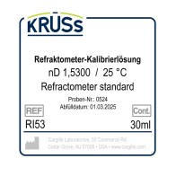 KRÜSS Liquide d'étalonnage pour réfractomètres nD 1.5300 avec certificat