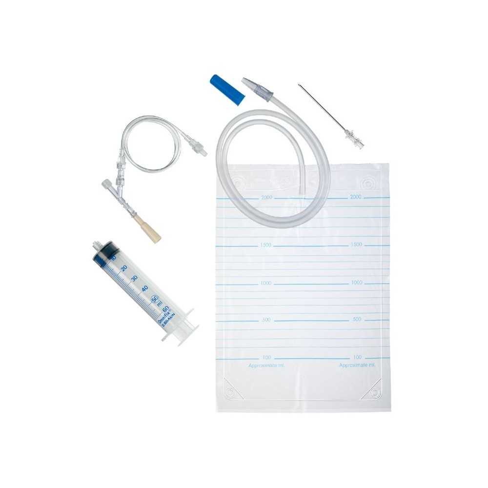 Pleurofix Nr. 2 Set zur Pleurapunktion mit Antirefluxventil