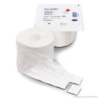 Pur-Zellin unsteril 4 x 5 cm, Zellstofftupfer inkl. Spender