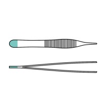 Adson Pinzette, anatomisch, gerade, 12 cm, steril, einweg