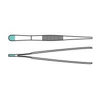 Pincette à épiler standard anatomique droite, 14 cm, stérile