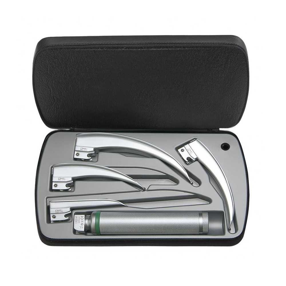 Trousse de laryngoscope HEINE standard F.O. LED 4