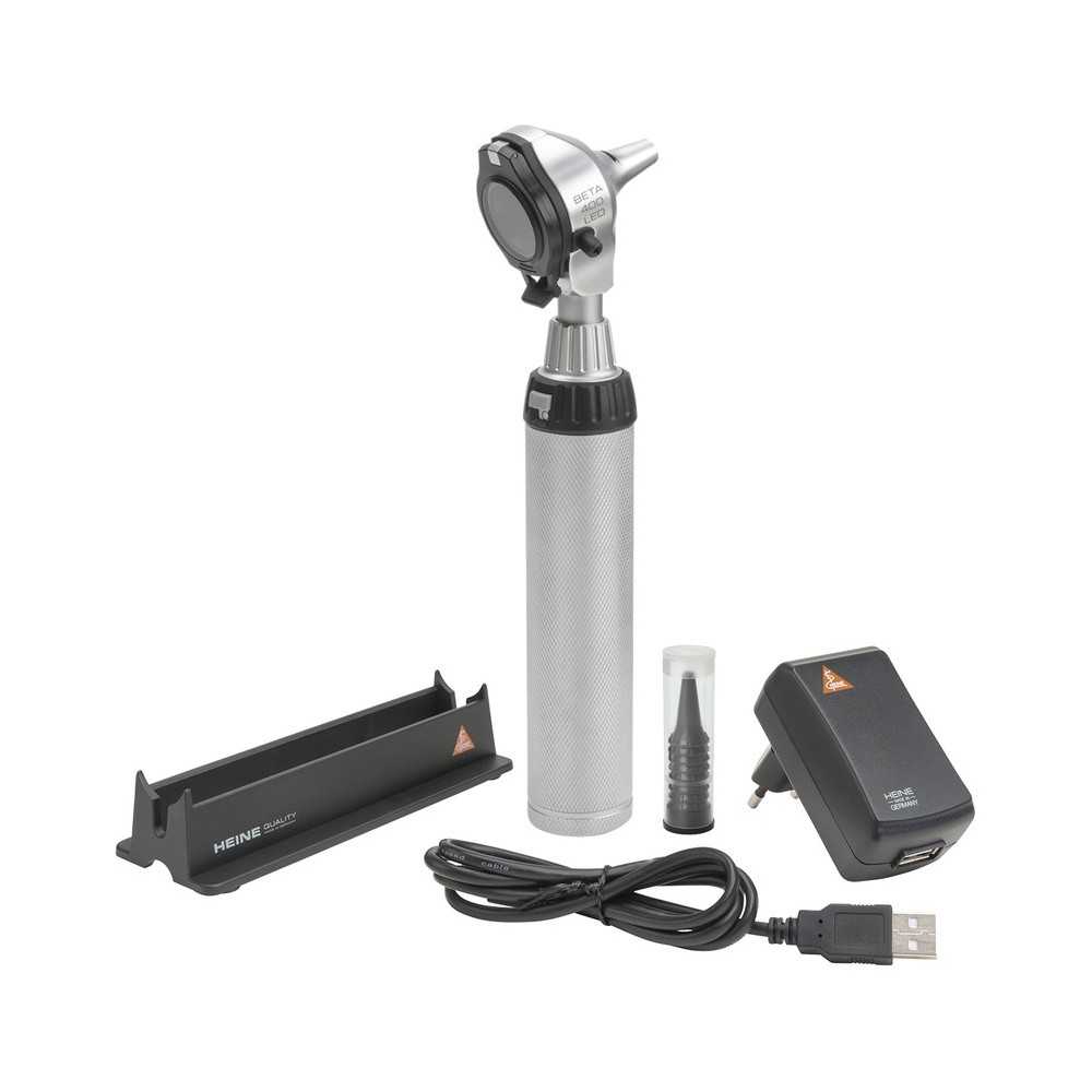HEINE BETA 400 LED Otoscope avec poignée rechargeable