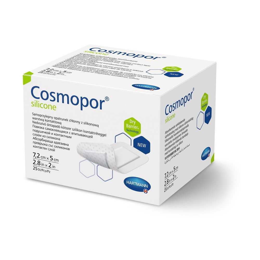 HARTMANN Cosmopor Silicone sterile Wundschnellverband 7,2 x 5 cm