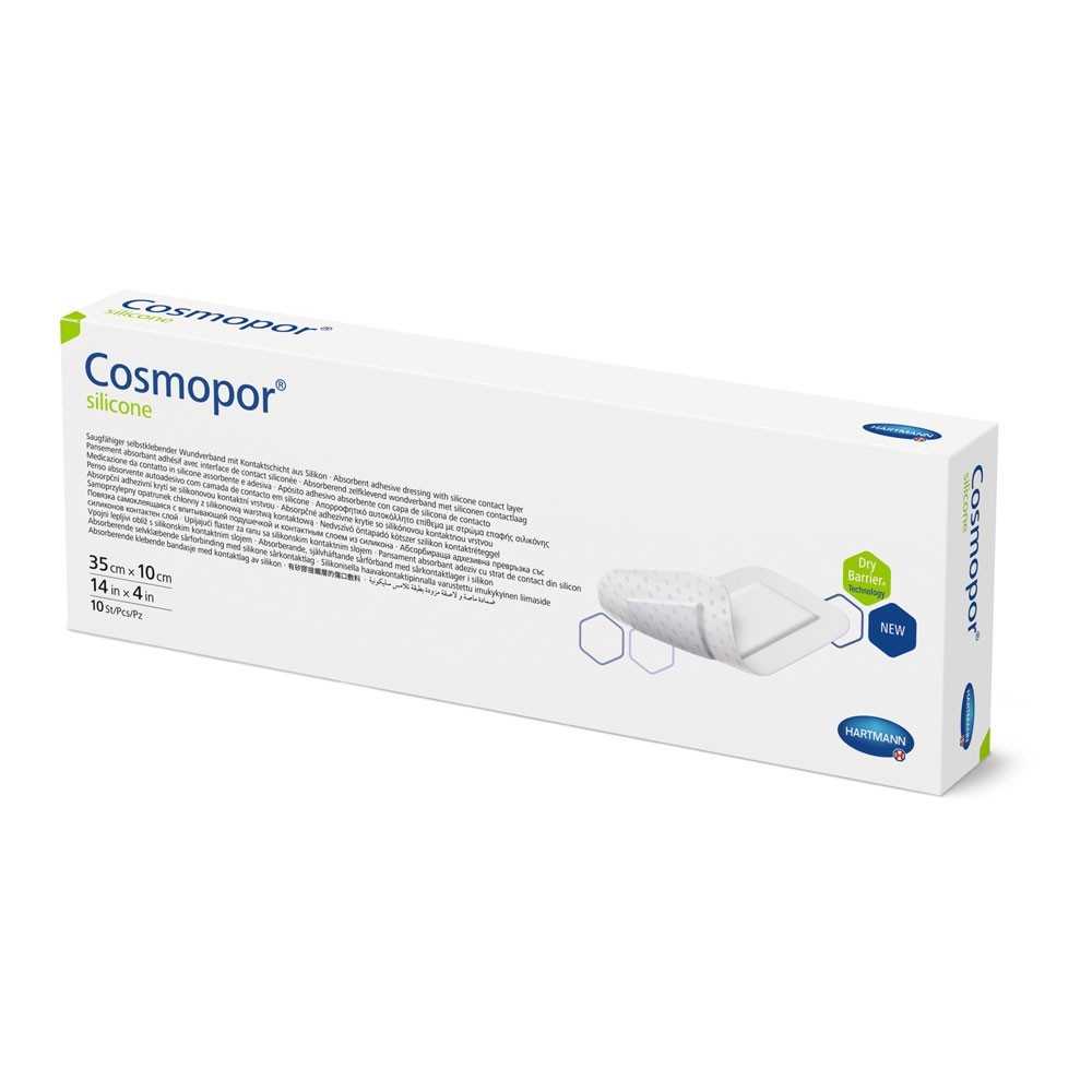 HARTMANN Cosmopor Silicone pansement rapide 35 x 10 cm