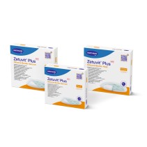 HARTMANN Zetuvit Plus Silicone Border Superabsorber-Wundauflage mit Silikon-Haftrand