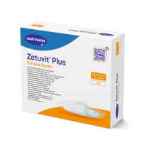 HARTMANN Zetuvit Plus Silicone Border Superabsorber-Wundauflage mit Silikon-Haftrand