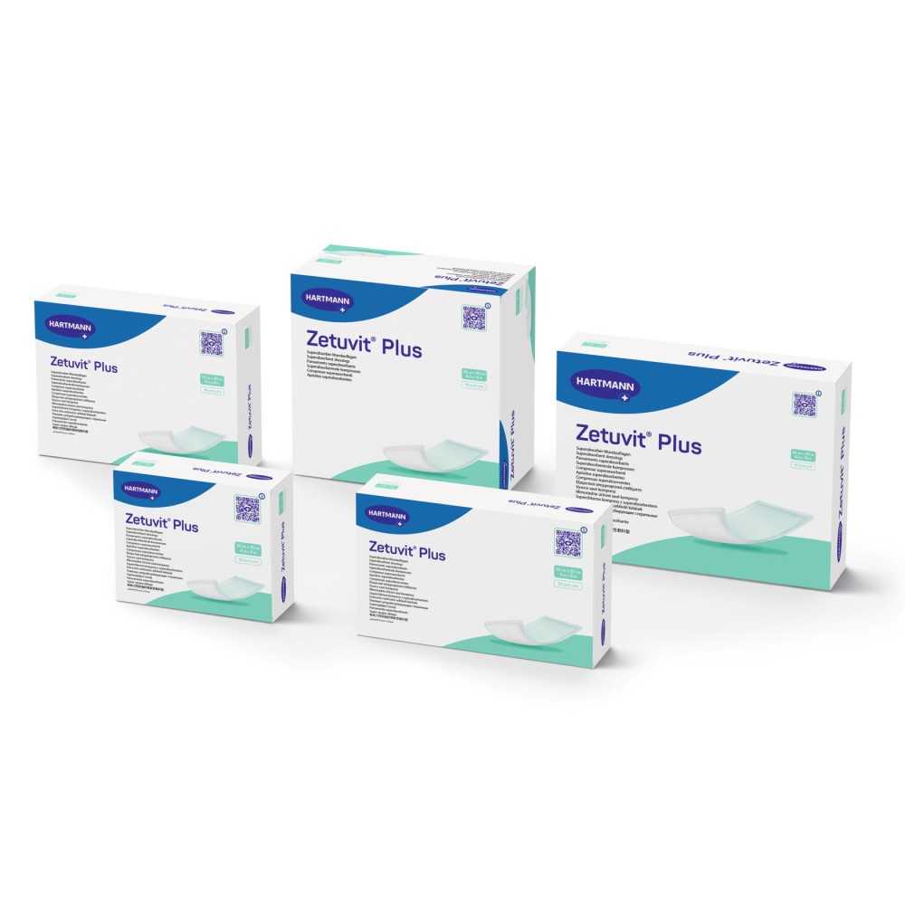 HARTMANN Zetuvit Plus steril - Saugkompresse mit Superabsorber