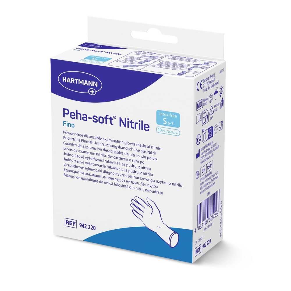 HARTMANN Peha-soft nitrile fino sans poudre, taille S, 10 pcs