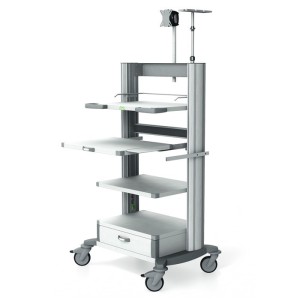 Carrelli per endoscopia HAEBERLE per cliniche e studi